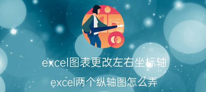 excel图表更改左右坐标轴 excel两个纵轴图怎么弄？